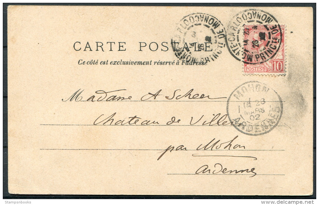 1902 France Roulette Monte Carlo Casino Gambling Gaming Postcard - Mohan, Ardennes - Other & Unclassified