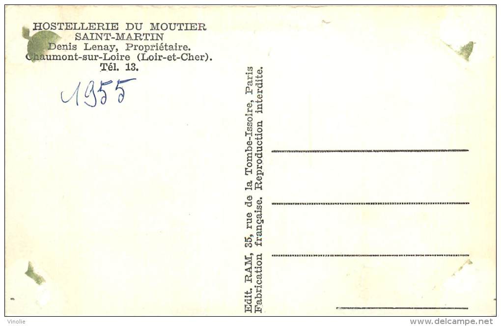 Réf : B -13-3056 : Chaumont Sur Loire - Autres & Non Classés