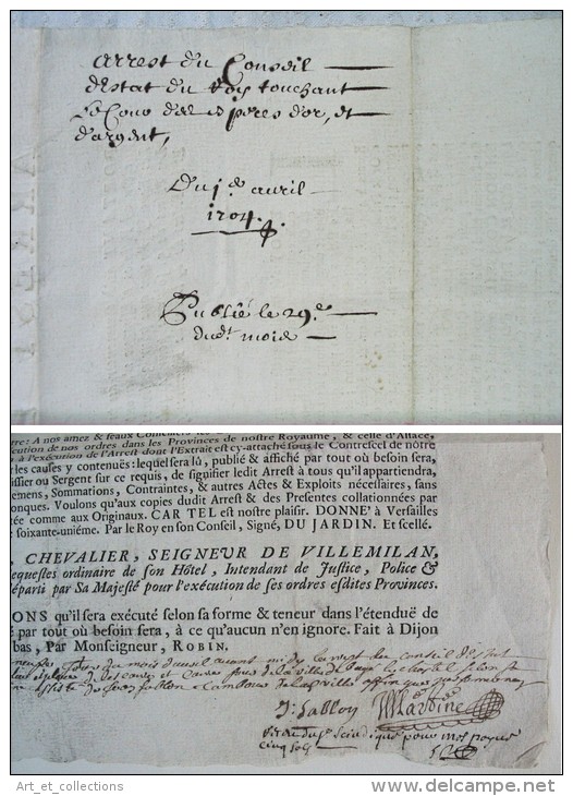 Arrest Du Conseil D’Estat Du Roy Du 1er Avril 1704 - Estampes & Gravures