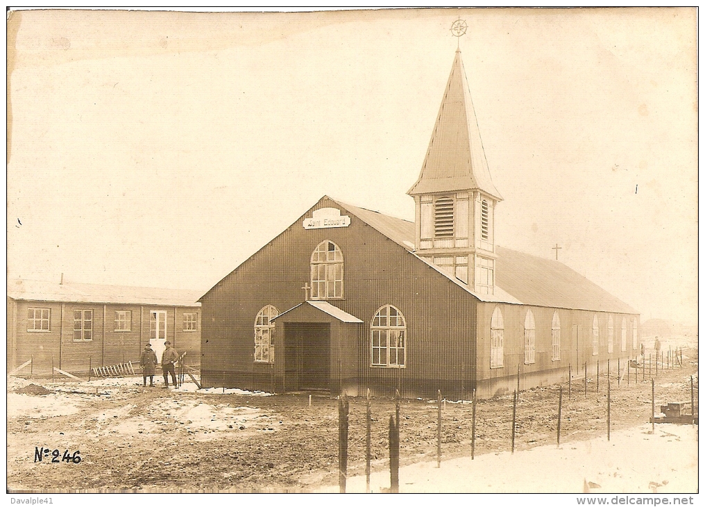 62 RARE  PHOTO LENS EGLISE SAINT EDOUARD  17 X 12 BON ETAT - Lugares