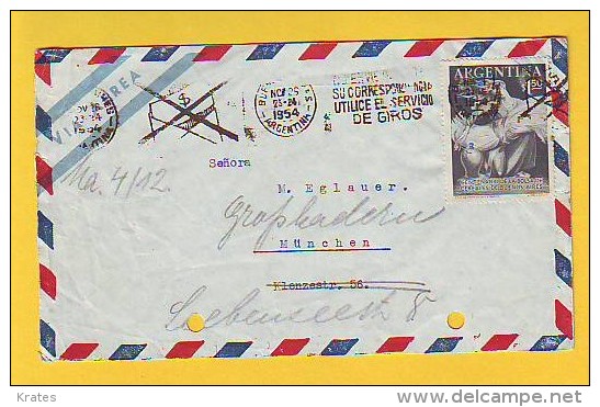 Old Letter - Argentina - Luchtpost
