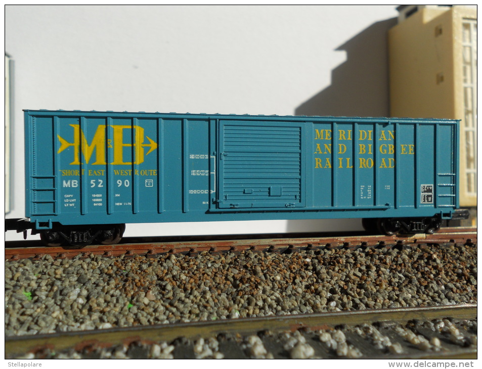 SCALA N -CARRO MERCI CHIUSO USA (BOXCAR) - MERIDIAN AND BIGBEE RAILROAD - Vagoni Merci