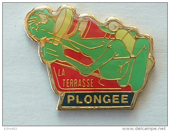 Pin´s PLONGEE - GRENOUILLE - LA TERRASSE - Diving