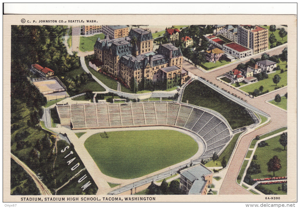 WASHINGTON- (Etats-Unis) TACOMA - STADIUM- STADE De Football- Stadium High School -VOIR 2 SCANS - - Tacoma