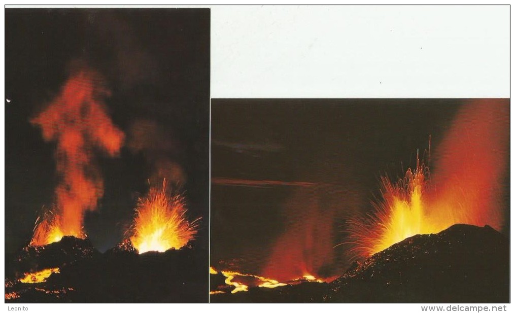 LA REUNION Jle Volcan Eruption Décembre 83 Piton De La Fournaise 5 Cartes - Riunione