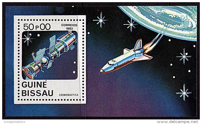 GUINEA BISSAU 1983 = SPACE PROGRAM  S/S  MNH - Collections