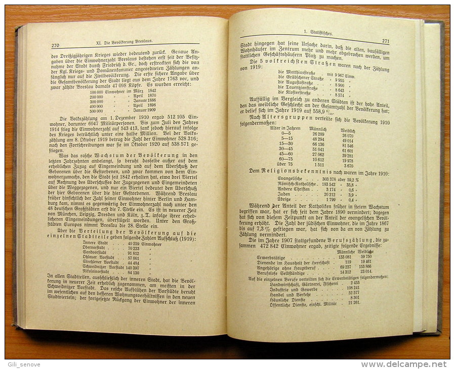 Breslau. Eine Heimatkunde. Albert Schmude, 1921 - Alte Bücher