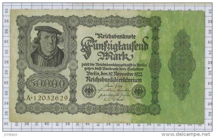 Reichsbanknote 50000, état SUP - 50.000 Mark