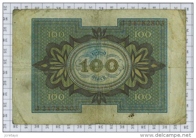 Reichsbanknote 100, état TTB - 100 Mark