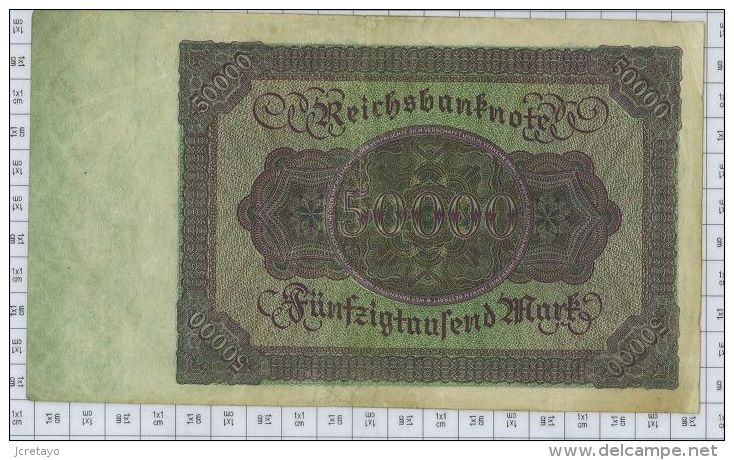 Reichsbanknote 50000, état TTB - 50.000 Mark