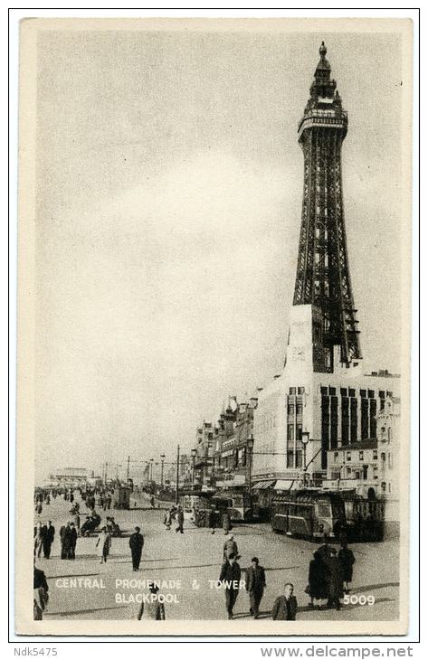 BLACKPOOL : CENTRAL PROMENADE AND TOWER - Blackpool