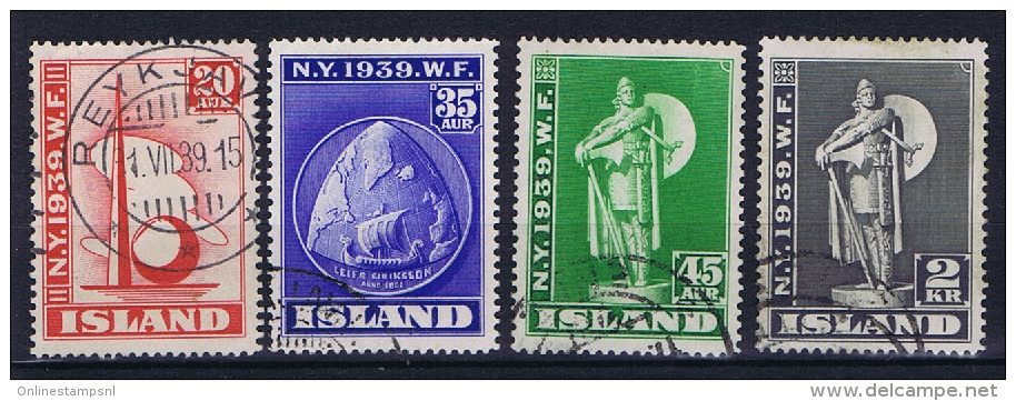 Iceland 1939 , Mi 204 - 207  Used - Usati