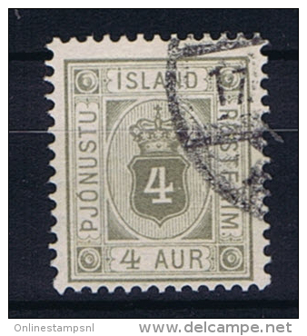 Iceland 1900 Dienst  , Mi 9  Used - Service