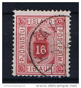 Iceland 1900 Dienst  , Mi 6 A Used - Officials