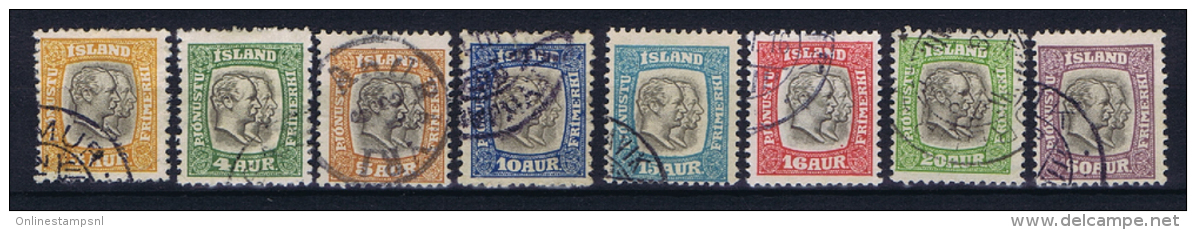 Iceland 1907 Dienst  , Mi 24 - 31   Used - Servizio