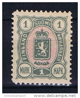Finland: 1889 Mi 32 A + B MH/* - Unused Stamps