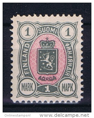 Finland: 1889 Mi 32 A + B MH/* - Unused Stamps