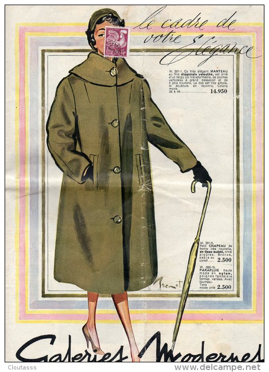 MODE  )  1958 21 SUPERBES PAGES - DIZAINES DE VETEMENTS PROPOSES TOUT AGE ET SEXE  SURCROQUIS COLORRES - Fashion