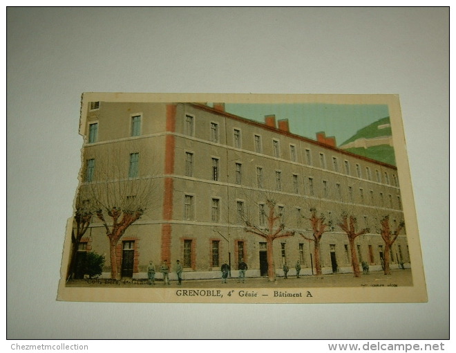 CPA POSTCARD MILITAIRE GRENOBLE 4 EME GENIE BATIMENT A DARMON JEAN 1 ERE COMPAGNIE 1999 - Casernes