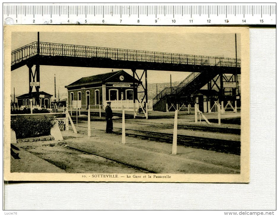 SOTTEVILLE -  La Gare Et La Passerelle - Sotteville Les Rouen