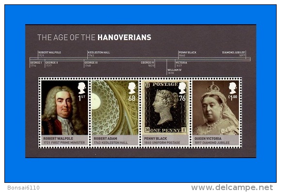 GB 2011-0002, The Age Of The Hanoverians, MNH MS - Blocs-feuillets