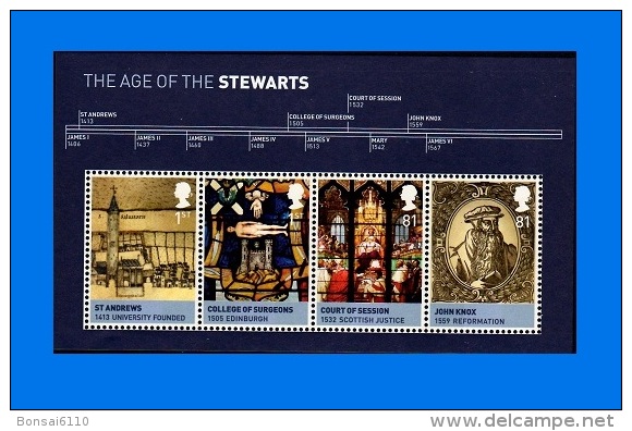 GB 2010-0001, The Age Of The Stewarts, MNH MS - Blocks & Miniature Sheets