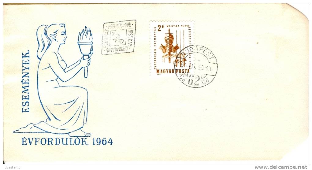 HUNGARY - 1964.FDC - Hungarian Youth Fencing Association,50th Anniv. - FDC
