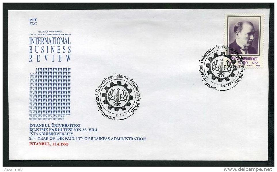 TURKEY 1993 FDC - Istanbul University Faculty Of Business Administration, &#304;stanbul, Apr. 11. - FDC