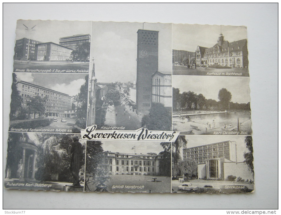 LEVERKUSEN WIESDORF ,Karte  Um 1960 - Leverkusen