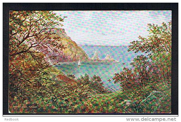 RB 940 - J. Salmon Postcard - Anstey's Cove Torquay Devon - Artist W.W. Quatremain - Torquay