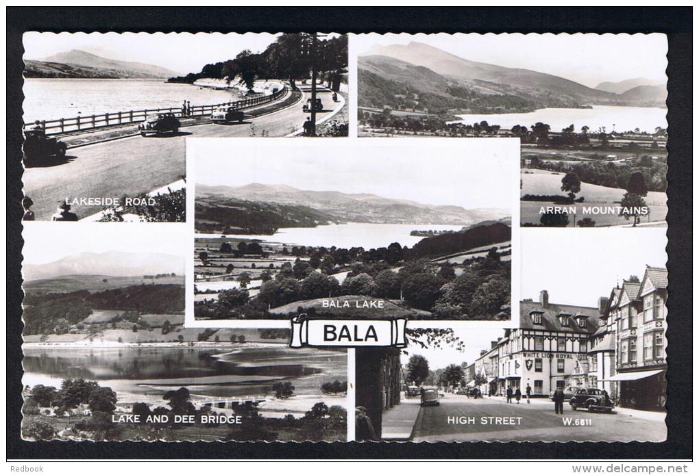 RB 940 - Real Photo Multiview Postcard - High Street &amp; Lakeside Road - Bala Merionethshire Wales - Merionethshire