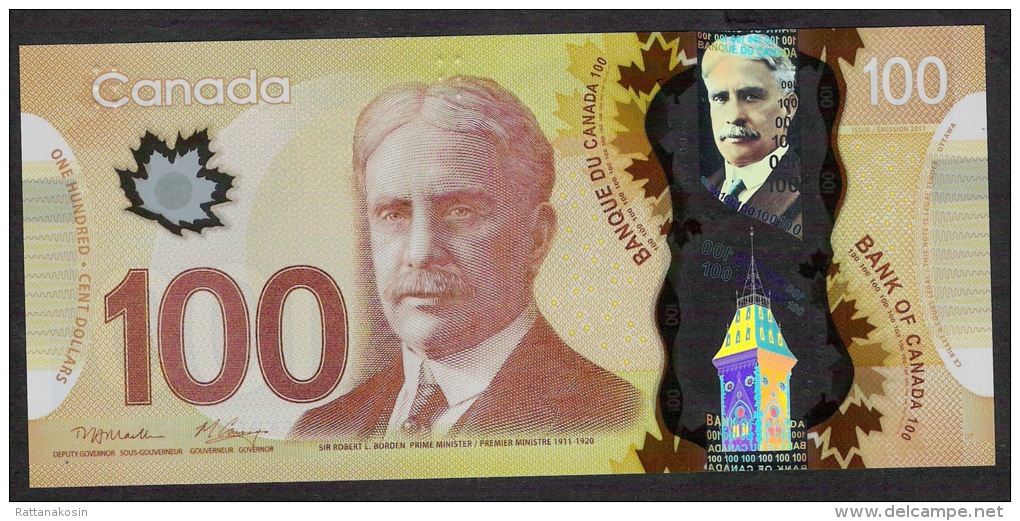 CANADA NLP 100 DOLLARS 2011 Polymer Issued 14.11.2011  Prefix EKP  UNC. - Canada