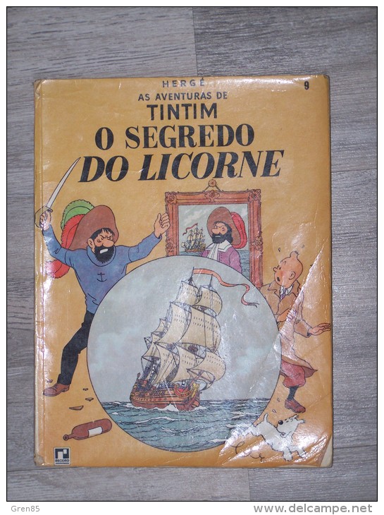 @ BANDE DESSINEE BD HERGE, AS AVENTURAS DE TINTIM, O SOGREDO DO LICORNE ( TINTIN ), DISTRIBUIDORA RECORD, RIO DE JANEIRO - BD & Mangas (autres Langues)