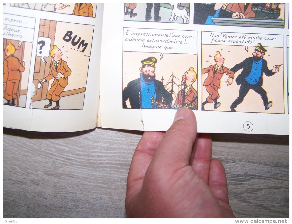 @ BANDE DESSINEE BD HERGE, AS AVENTURAS DE TINTIM, O SOGREDO DO LICORNE ( TINTIN ), DISTRIBUIDORA RECORD, RIO DE JANEIRO