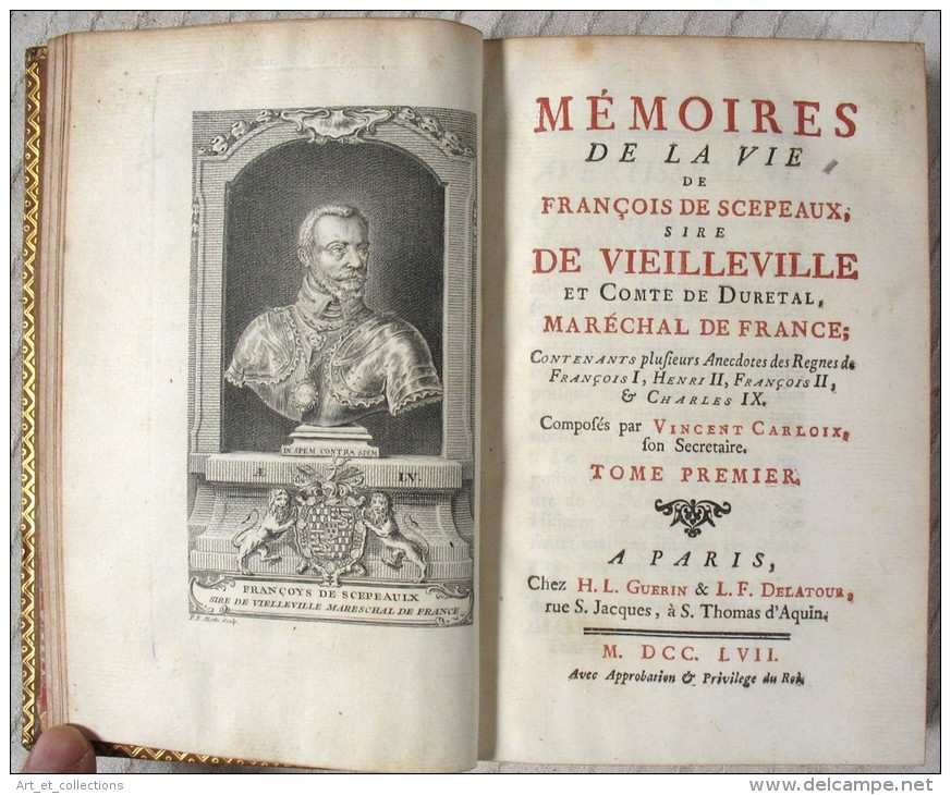 Mémoires Du Maréchal De Vieilleville / 4 Tomes Sur Cinq En 1ère Édition De 1757 - 1701-1800