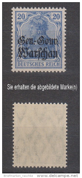 Dt.Post Polen,13c,xx,gep. (3640) - Besetzungen 1914-18