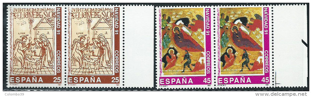 Spagna 1991 Nuovo** - Mi.3016/7  Yv.2751/2  Coppia - Nuevos