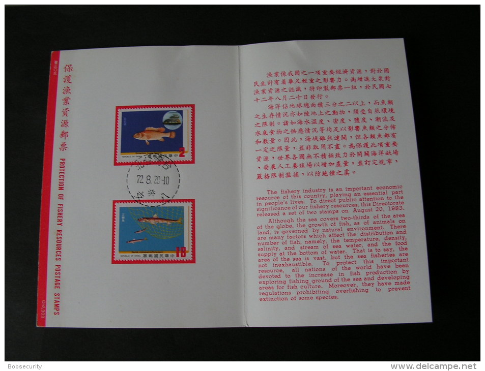 == Taiwan 1972  Fisch Ausgabe - Briefe U. Dokumente