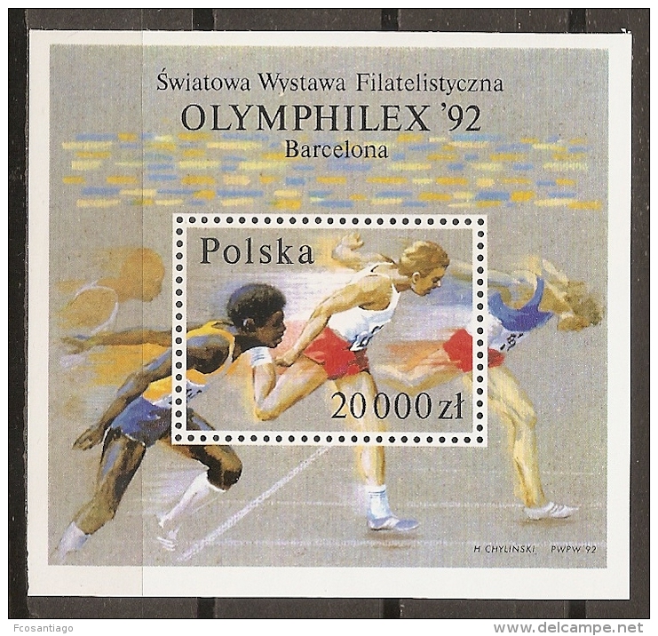 FILATELIA - POLONIA 1992 - Yvert #H128 - MNH ** - Exposiciones Filatélicas