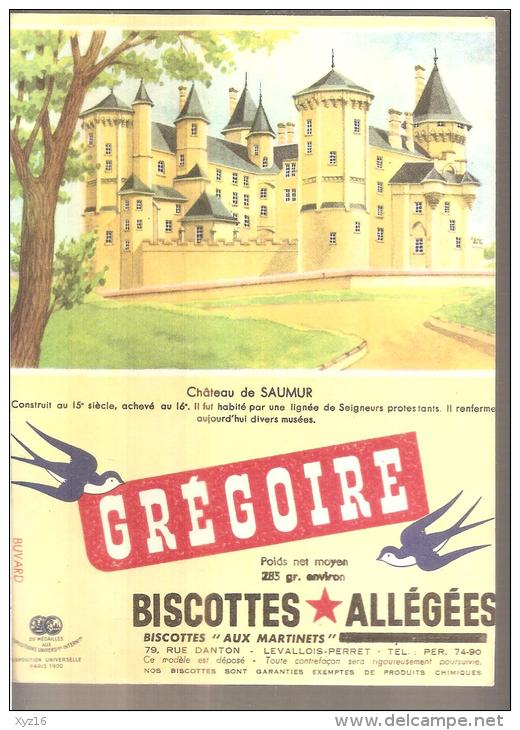 GRINGOIRE  Chateau De Saumur - Zwieback