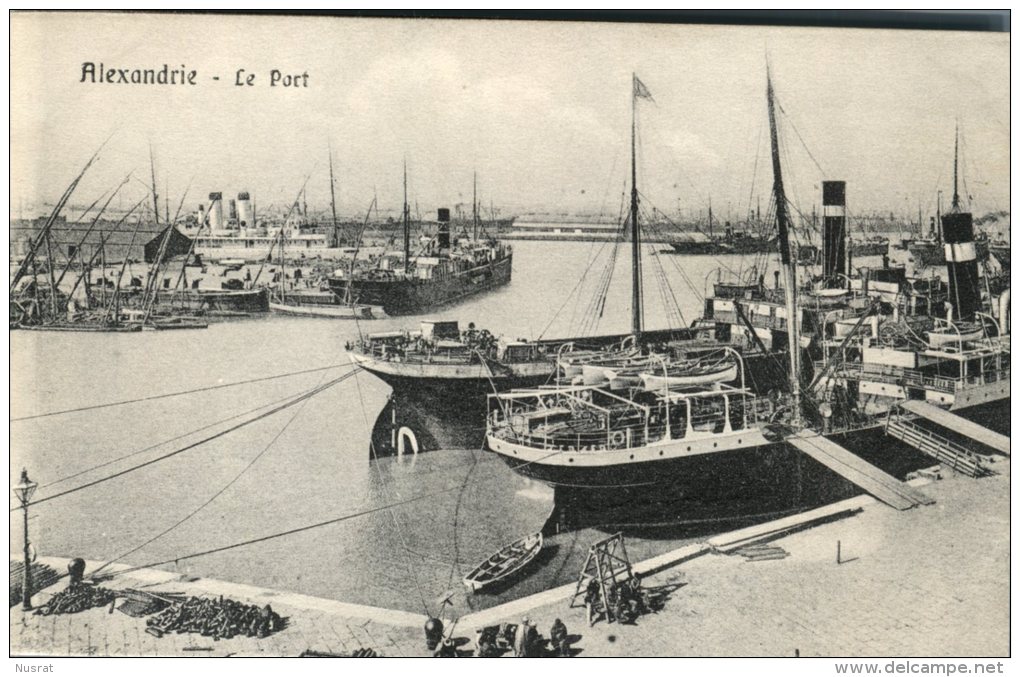 CPA Alexandrie, Le Port, Nombreux Bateaux - Alexandrie