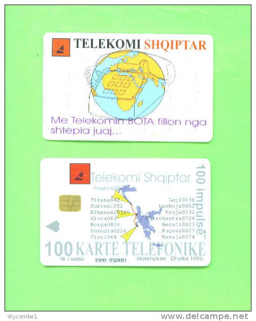 ALBANIA - Chip Phonecard/Telephone Over Globe * - Albania