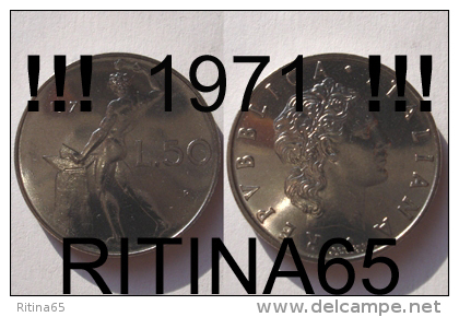 !!! 50 LIRE 1971 FDC " VULCANO " !!! - 50 Liras