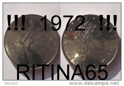 !!! 50 LIRE 1972 FDC " VULCANO " !!! - 50 Liras