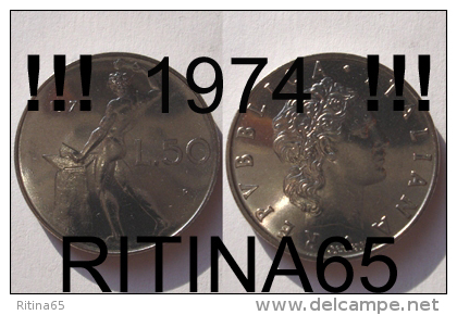 !!! 50 LIRE 1974 FDC " VULCANO " !!! - 50 Liras