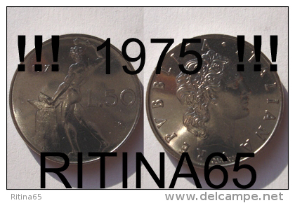 !!! 50 LIRE 1975 FDC " VULCANO " !!! - 50 Liras