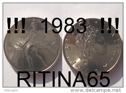 RARA !!! 50 LIRE 1983 FDC " VULCANO " !!! RARA - 50 Lire