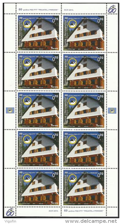 BH 2013-624 60A°PSD"PRIJATELJ PRIRODE", BOSNA AND HERZEGOVINA, MS, MNH - Climbing