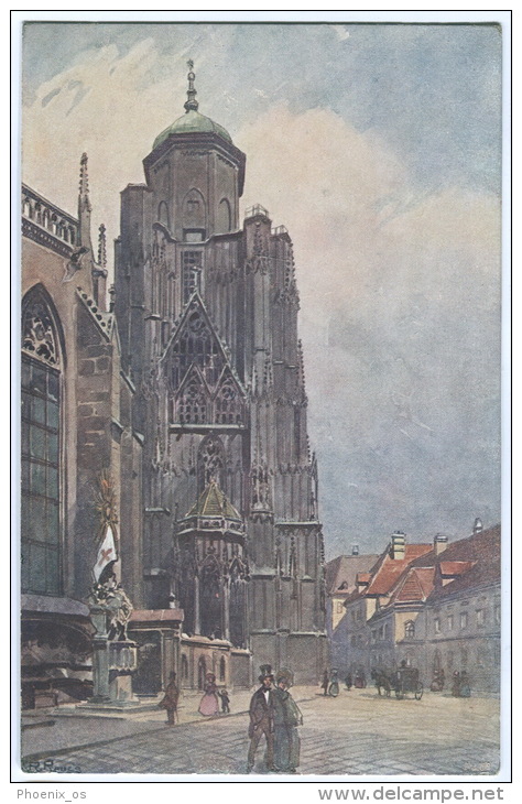 Austria - WIEN, Stephanskirche, Art Postcard - Chiese