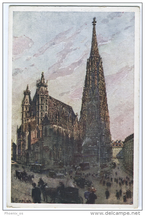 Austria - WIEN, Stephansdom, Art Postcard - Churches